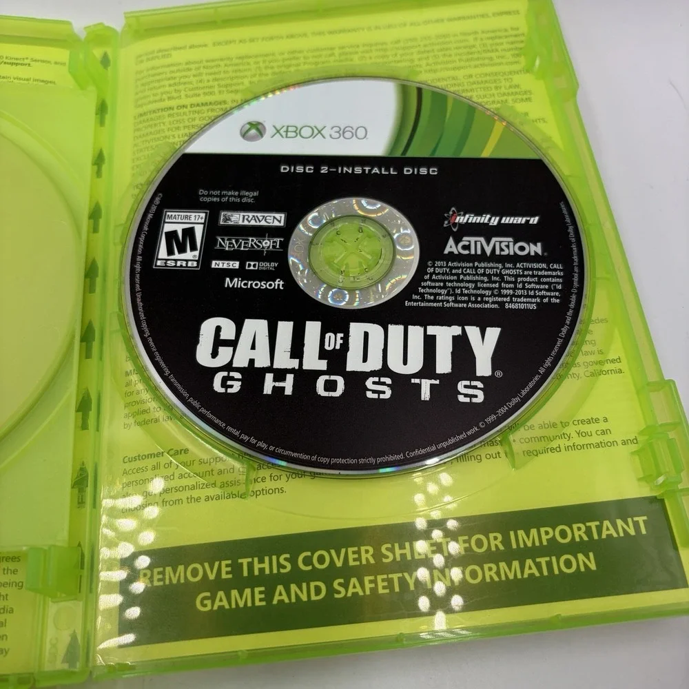 Xbox 360 4 Games Call Of Duty Ghosts Gta Five Skyrim Elder Scrolls V Flashpoint